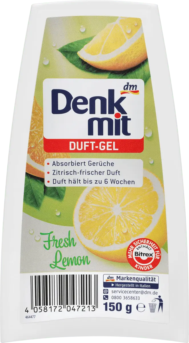 

Освежитель воздуха ароматный гель Fresh Lemon 150г Denkmit