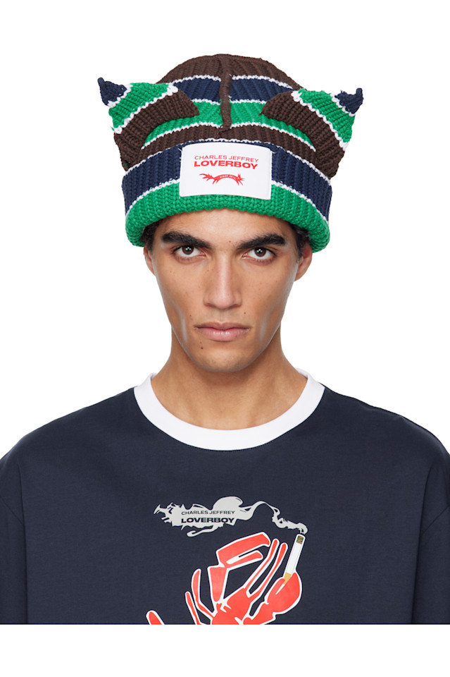 

Charles Jeffrey Loverboy Разноцветная шапка с толстыми ушками