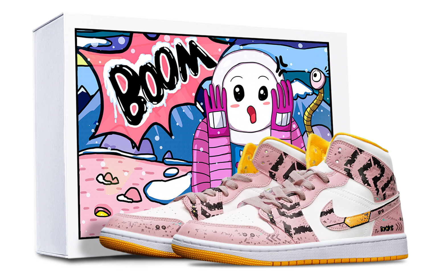

Кроссовки Air JORDAN 1 Vintage Basketball Shoes Women's High-Top Red White