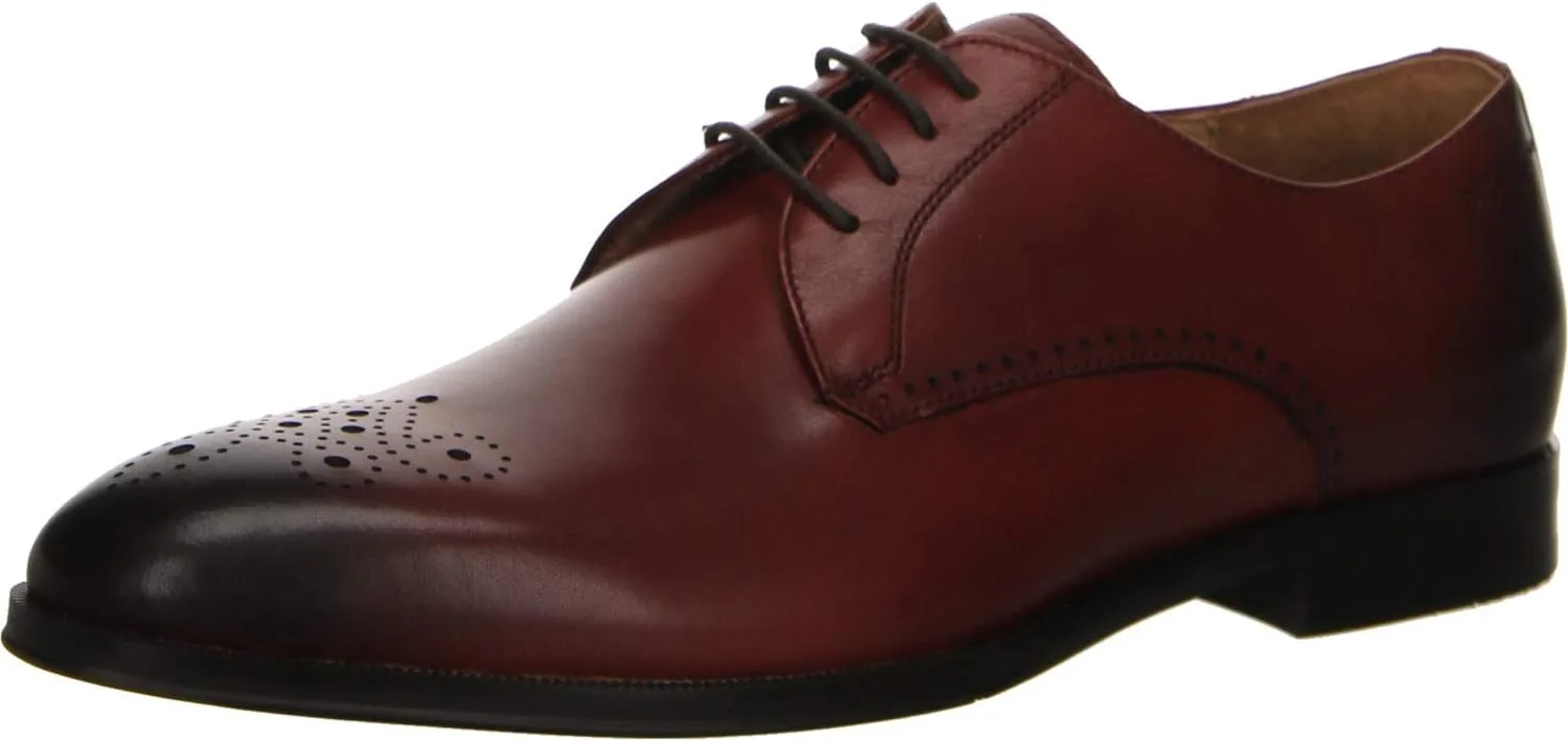 Мужские туфли DIGEL Brogue, бордовый — фото 2