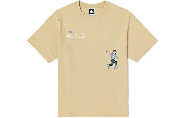 

Футболка каппа унисекс Kappa, цвет Brown rice khaki-6322