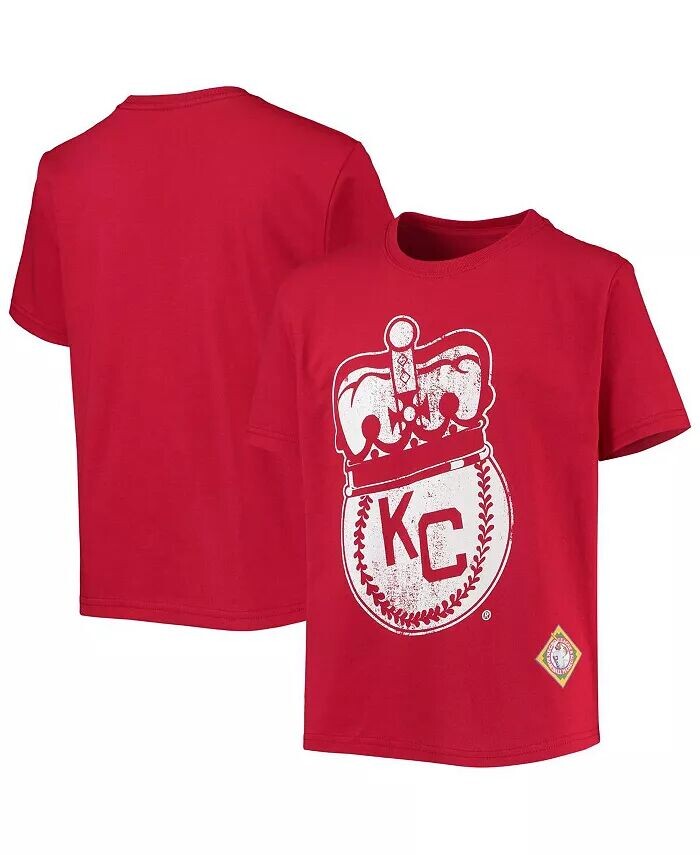 

Красная футболка с логотипом Big Boys Kansas City Monarchs Negro League Stitches