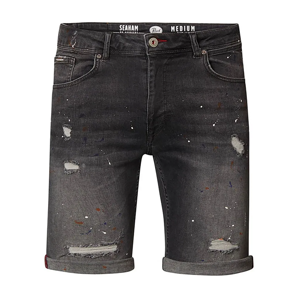

Шорты Petrol Industries M-1020-SHO007 Ripped Paint denim, серый