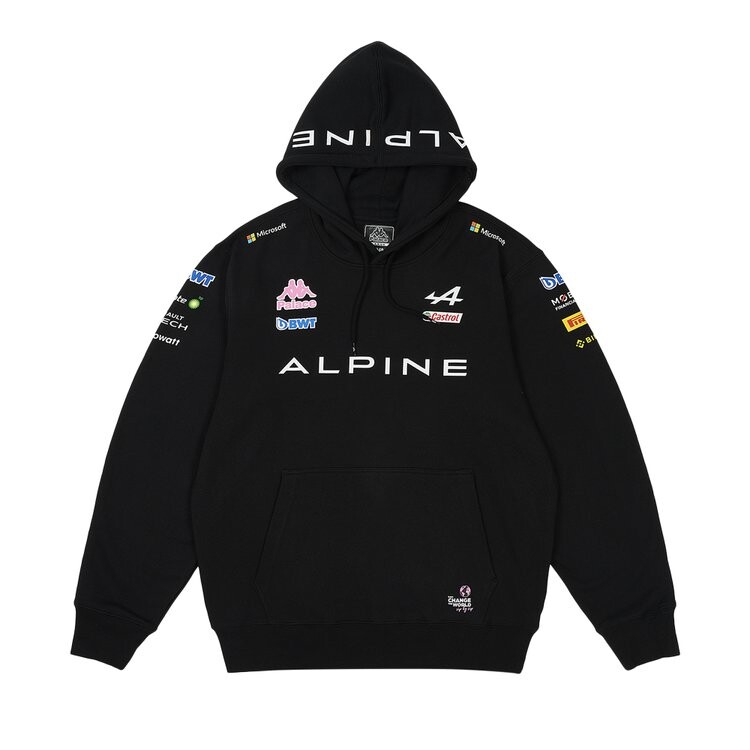 

Толстовка Palace x Kappa For Alpine 'Black', черный