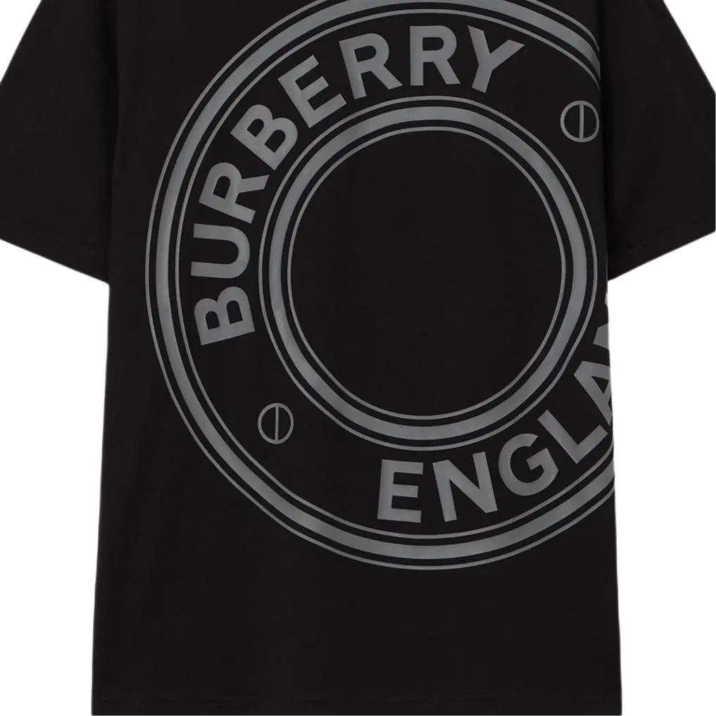 Футболка Burberry Regular Fit, классическая, черный — фото 4