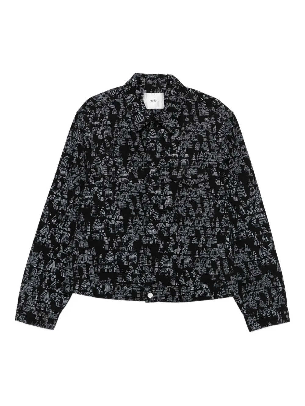 

Джинсовая куртка с графичным принтом Arte Antwerp, черный