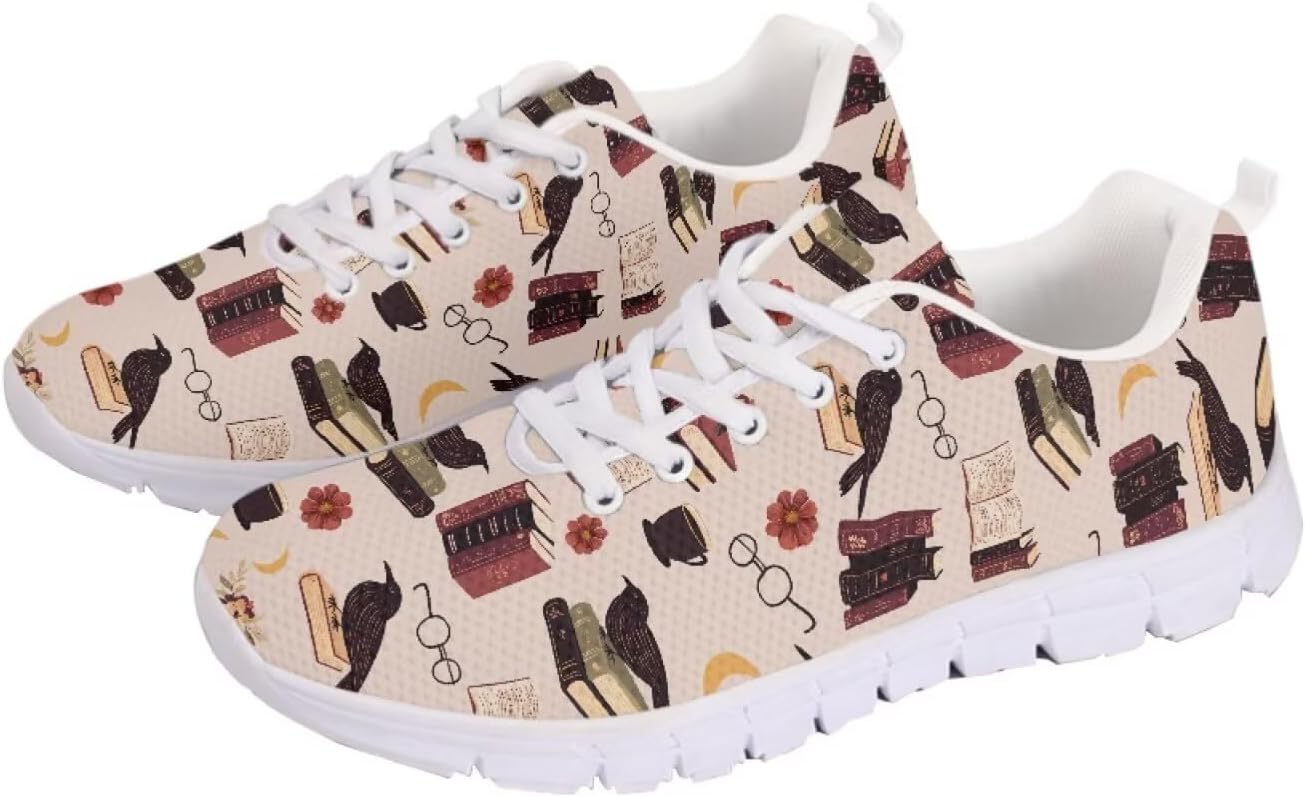 

Кроссовки с американским флагом для прогулок, кроссовки на 4 июля, повседневные беговые кроссовки для фитнеса на День независимости Getelinseng, Black Birds Books