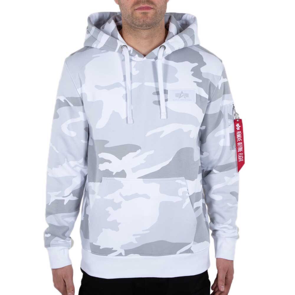 

Худи Alpha Industries Back Print Camo, белый