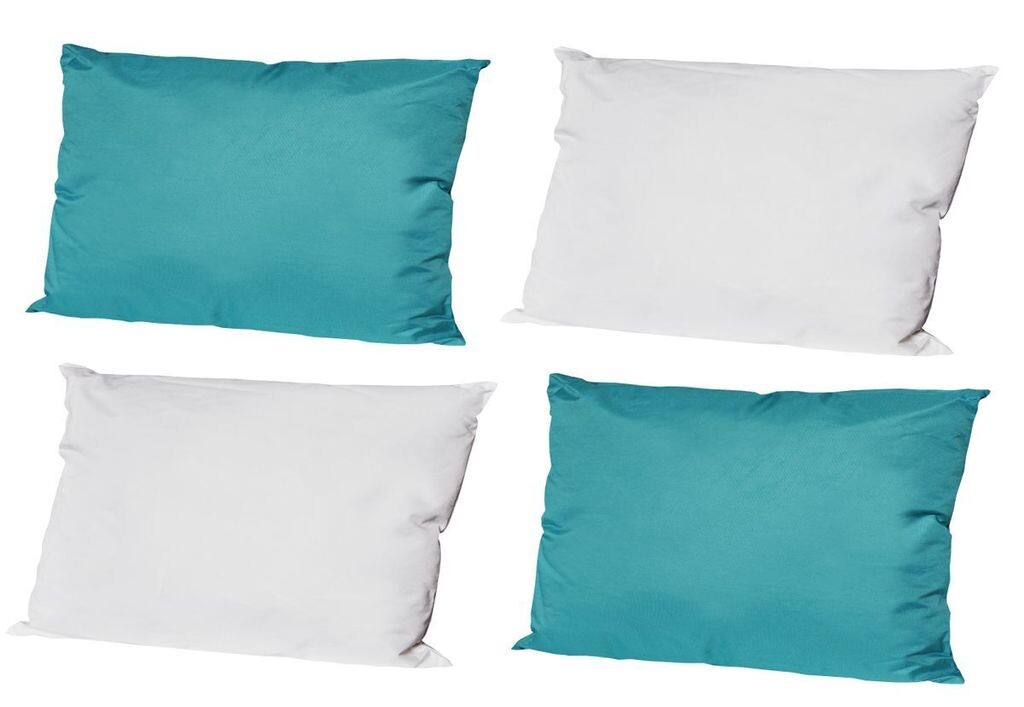 

JACK 4 подушки для отдыха на открытом воздухе размером 30x50 см. Декоративные подушки разных цветов, включая наполнитель, водонепроницаемая подушка для сиденья, садовый стул, цвет: 2x слоновая кость - 2x бензин, зеленый