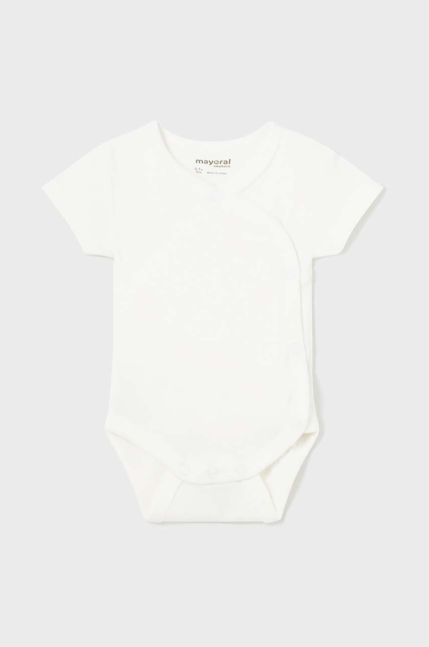 

Хлопковое боди для новорожденных Mayoral Newborn, бежевый