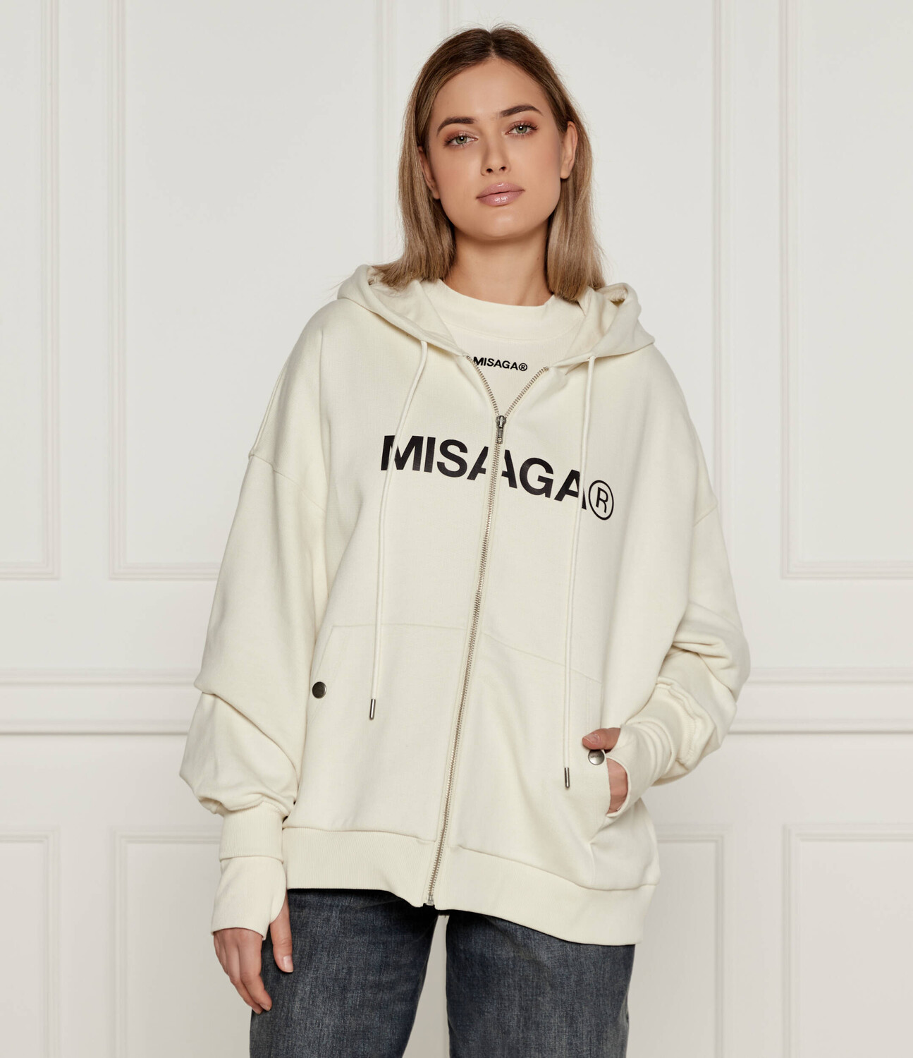 

Толстовка MISAGA STATEMENT Oversize fit, кремовый