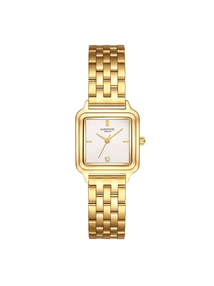 

Glanzstücke München Часы из нержавеющей стали в корпусе из желтого золота