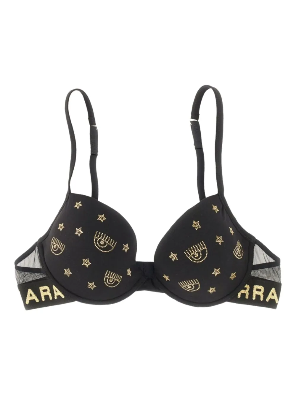 

Бюстгальтер с логотипом Chiara Ferragni, черный