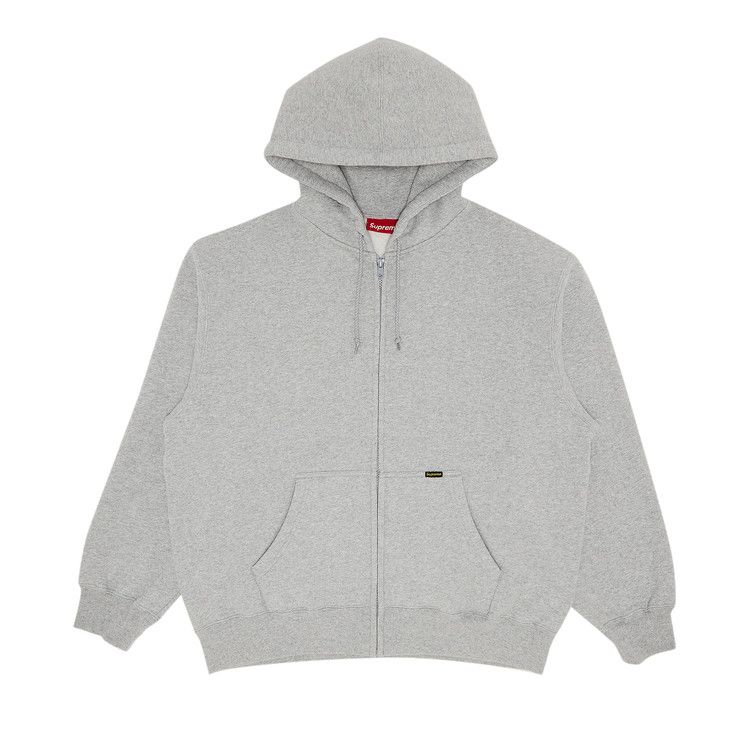 

Толстовка Supreme Work Zip Up Hooded Sweatshirt, Heather Grey