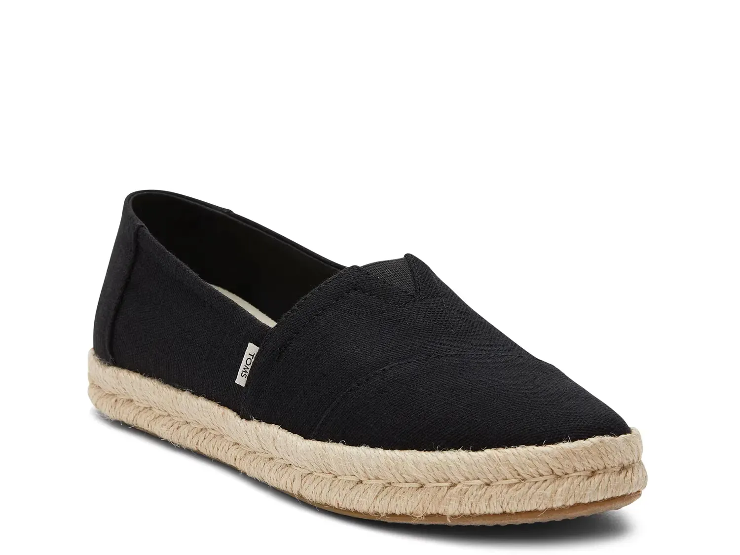 Эспадрильи Alpargata Rope Slip-On - женские Toms, Black