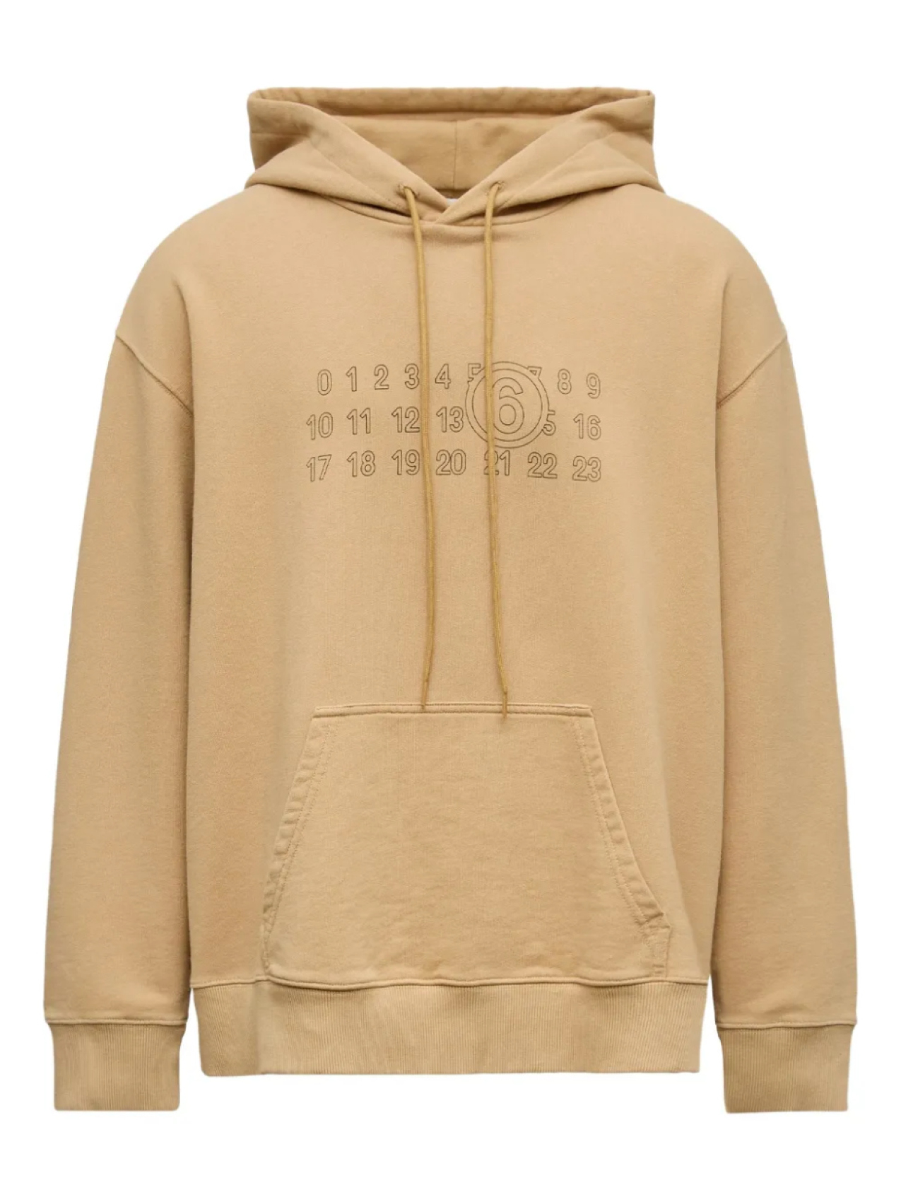 

MM6 Maison Margiela худи с вышивкой, нейтральный