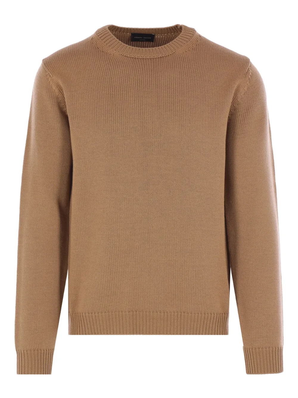 

Свитер в рубчик Roberto Collina, коричневый
