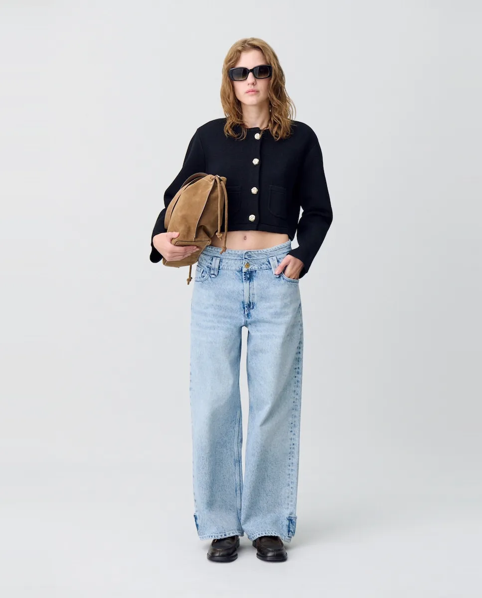 

Женские прямые джинсы из денима Claudie Pierlot, синий