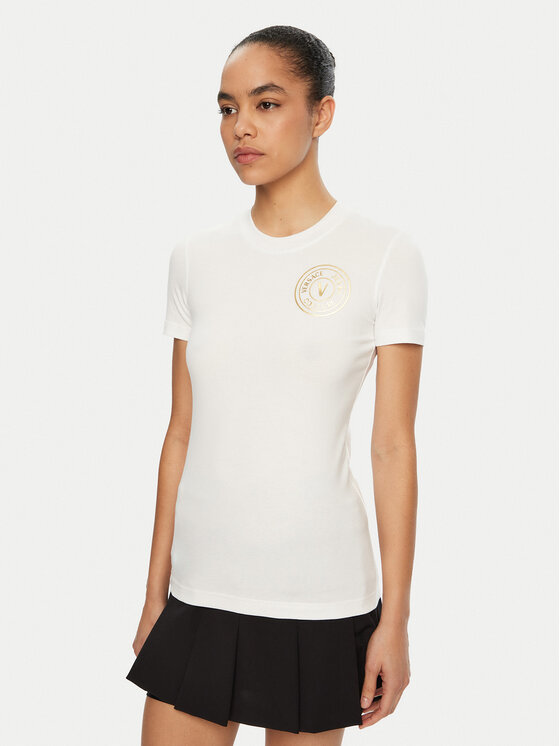 

Футболка обычного кроя 78HAHT00 Versace Jeans Couture, белый