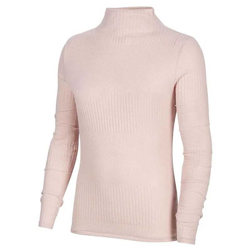 Футболка с воротником-стойкой Nike Pink