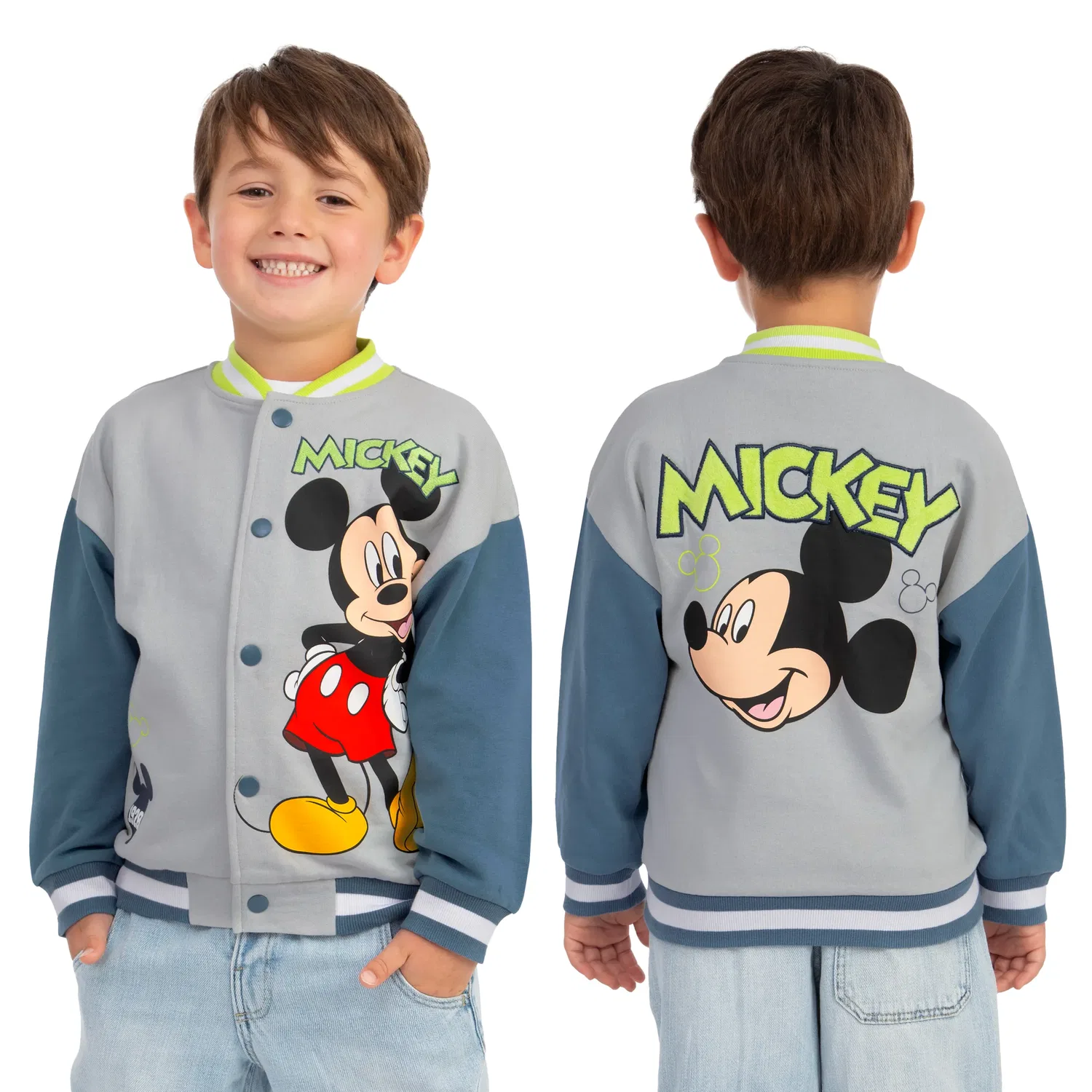 Бомбер Mickey Mouse хлопковый Disney, мультиколор — фото 2