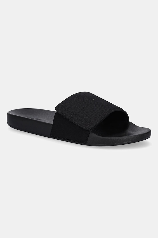 

Шлепанцы ADJ POOL SLIDE CANVAS LOGO Calvin Klein, черный