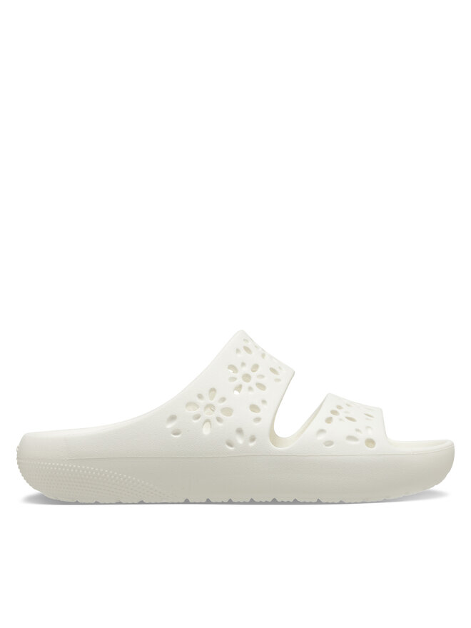 Мюли Classic Floral Cutout Sandal 210966 Crocs, белый