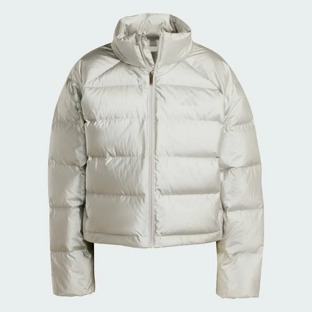 Пуховая куртка Helionic Holiday Climawarm Adidas, Silver — фото 4