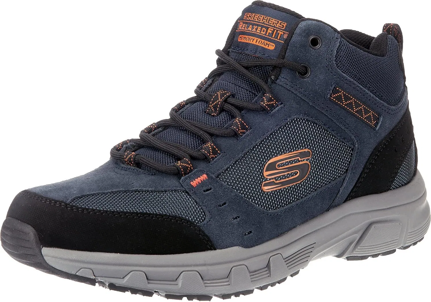 Кроссовки Skechers 51895 Oak Canyon BBK, Navy Suede Mesh Pu Orange Trim