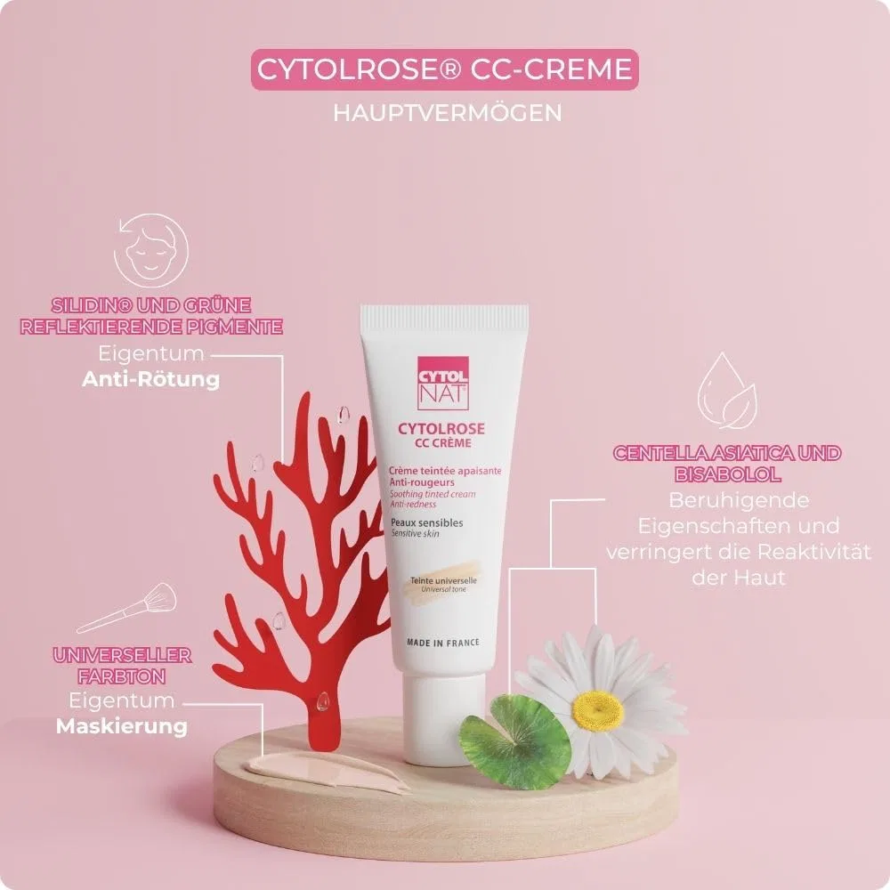 Маска для лица Cytolnat — Cytolrose CC Anti-Redness Tint Cream, 40 мл — фото 3