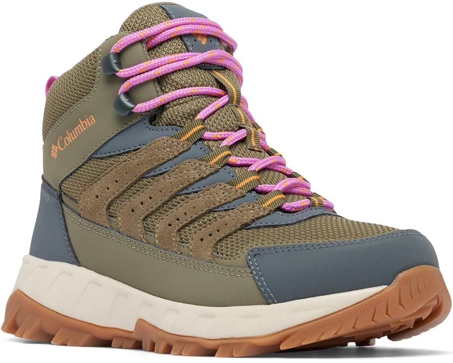 

Походная обувь Columbia Strata Trail Mid Wp, цвет Stone Green/Sunstone