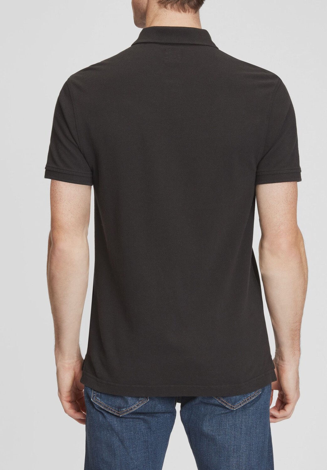 Футболка, хлопок, однотонная, мужская Levi's, черный — фото 2