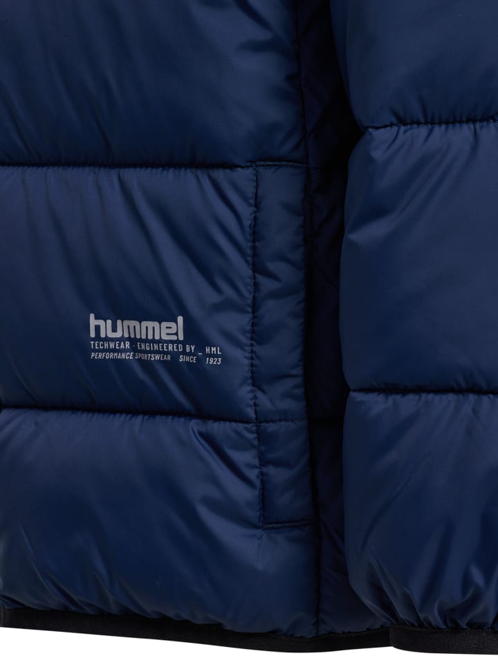 Куртка Hummel Zipper Jacket Hmljr Lightweight Multisport Kids в цвете DRESS BLUES Hummel — фото 3