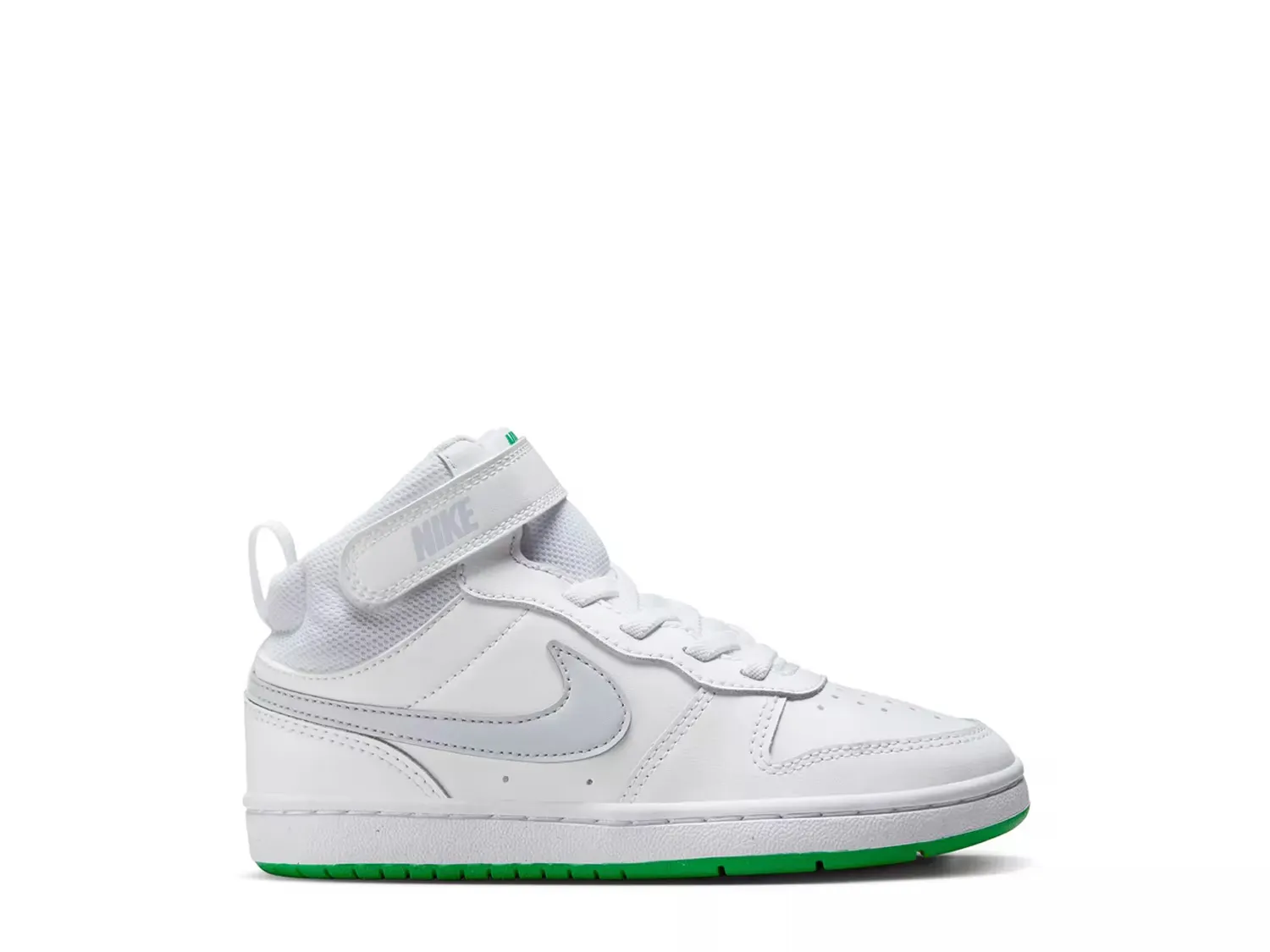 

Кроссовки Court Borough Mid 2 - детские Nike, White/Green