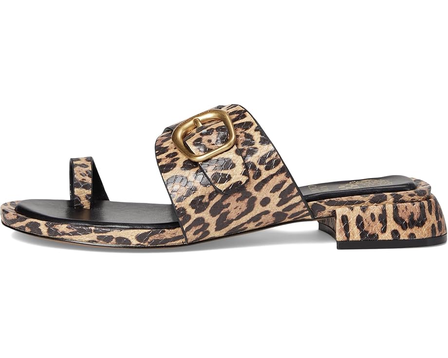 Туфли Vince Camuto Ranista Buckle Band Sandals, цвет Black/Natural — фото 4
