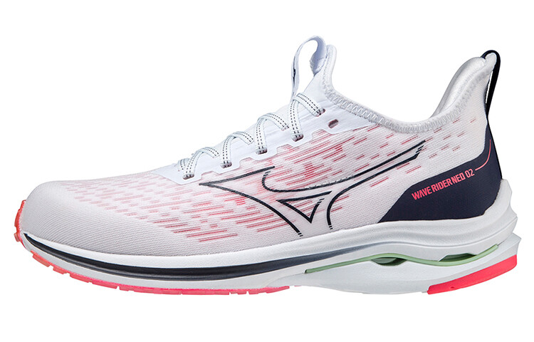 

Кроссовки Wave Rider Neo 2 женские с низким верхом, белые/пудровые Mizuno