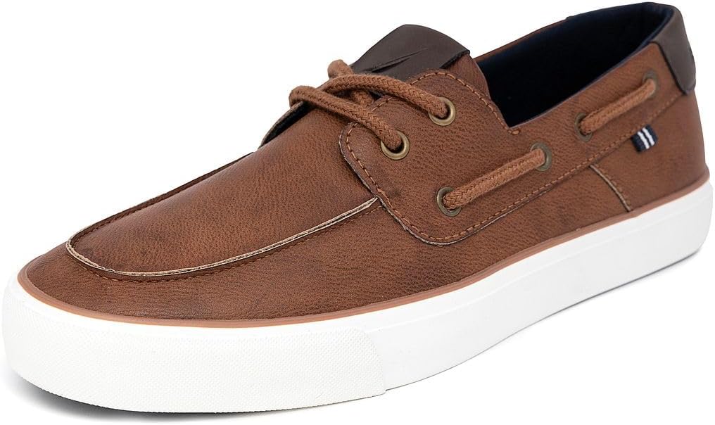 

Мужские повседневные топсайдеры Nautica, лоферы с мок-ноу и мягкой стелькой, кроссовки в морском стиле, Brown-allegheny