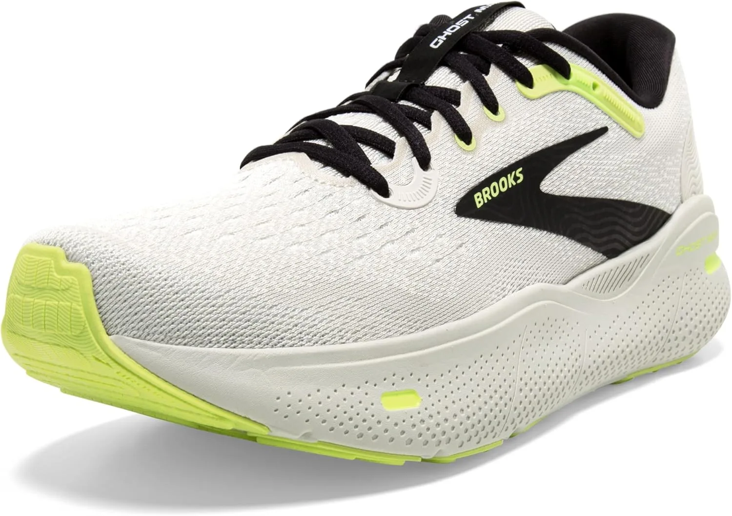Мужские кроссовки Brooks Ghost Max, черный/зеленый/серый