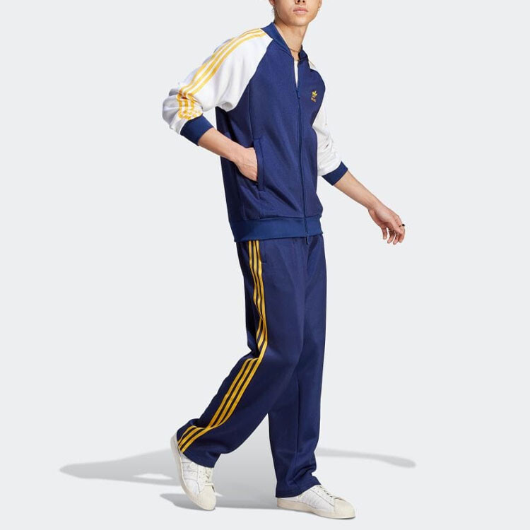 Трикотажные спортивные штаны мужские темно-синие Adidas Originals, темно-синий — фото 4