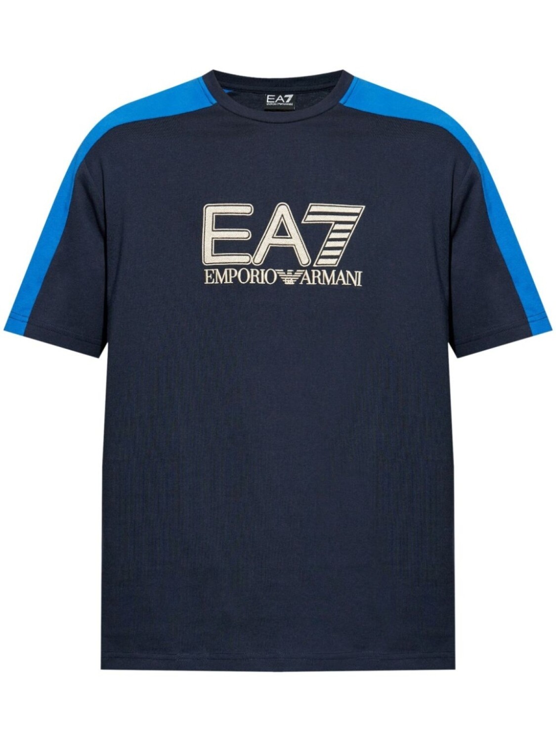 

Футболка с вышитым логотипом Ea7 Emporio Armani, синий