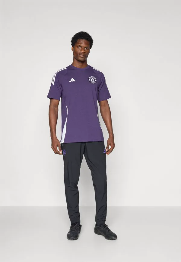 Manchester united tiro25 competition vis tech travel pant club wear Adidas Performance, Black/Purple Rush — фото 2
