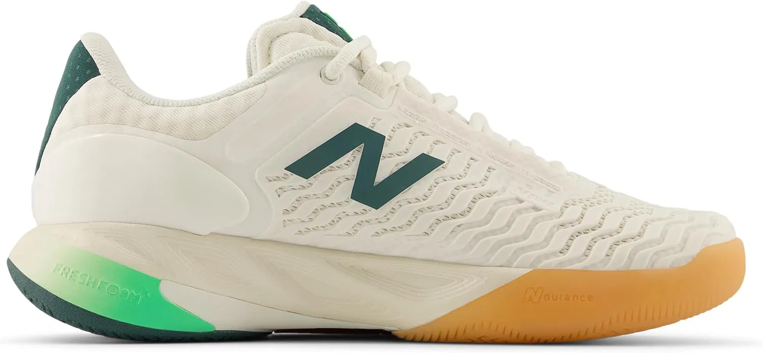 Кроссовки для тенниса New Balance Fresh Foam X Ct-Rally V2, Sea Salt/Lime Leaf — фото 3