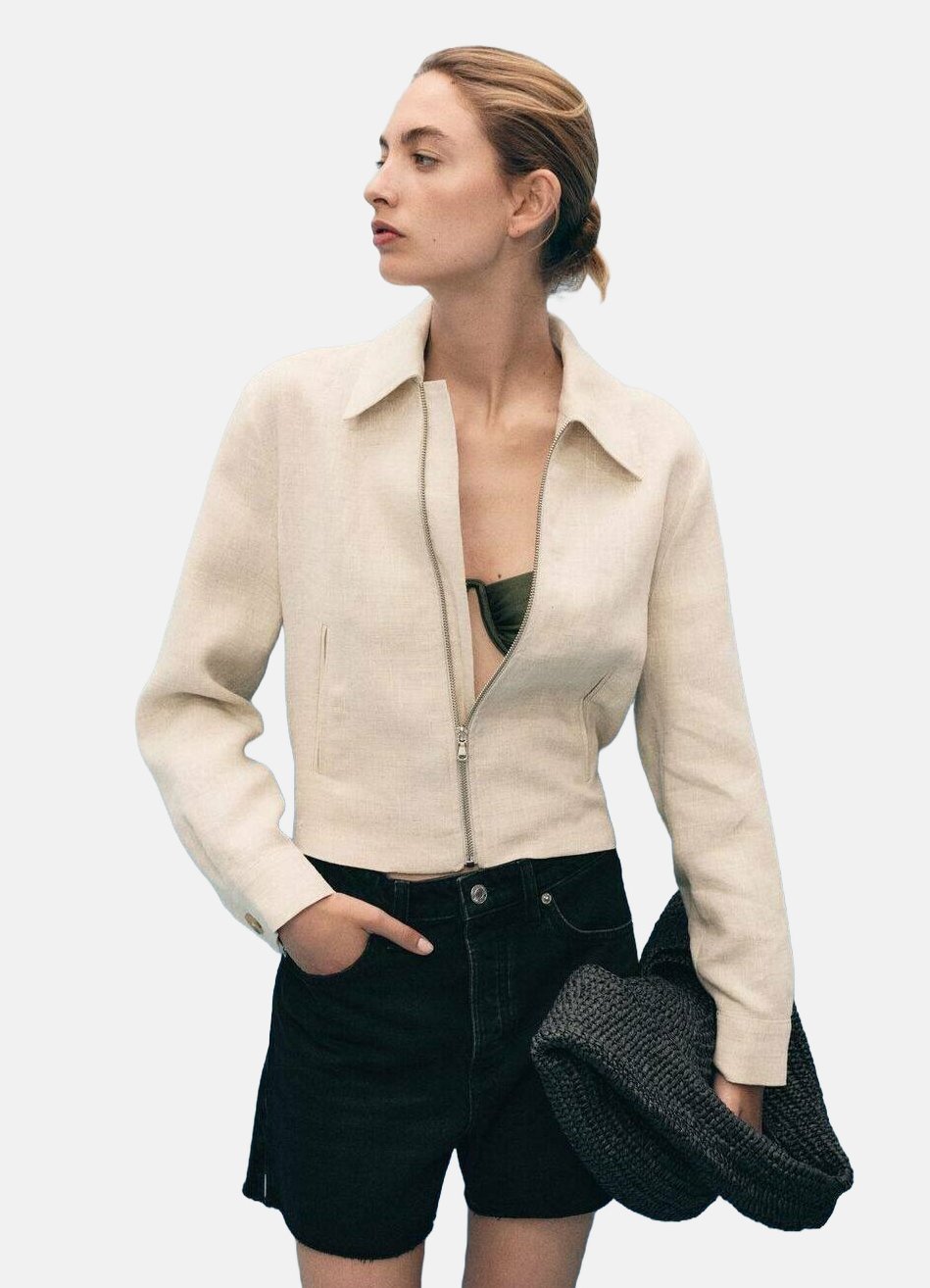 

Джинсовые шорты REVERS EFFILOCHÉS Mango, серый