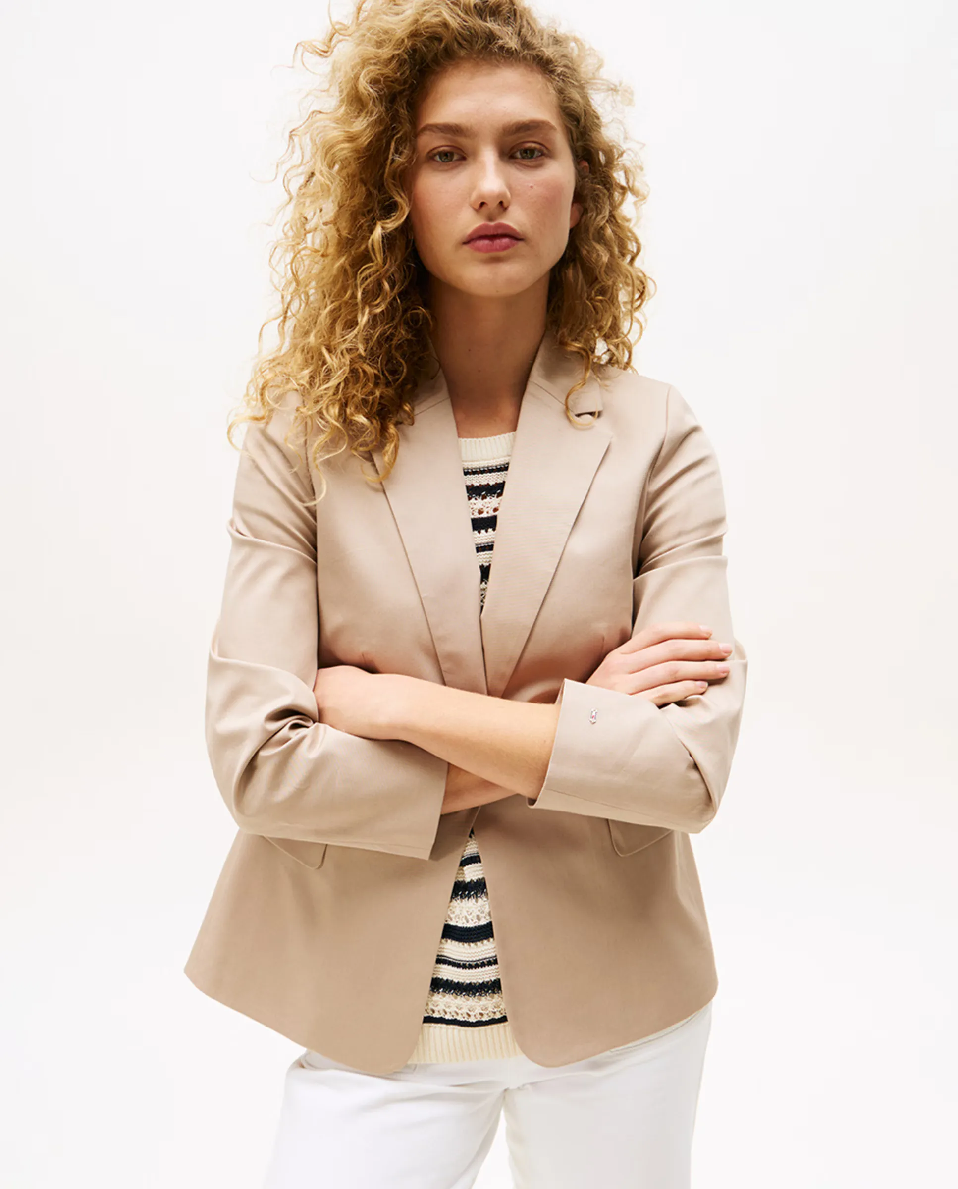 

Женский пиджак Americana с карманами Tommy Hilfiger, бежевый