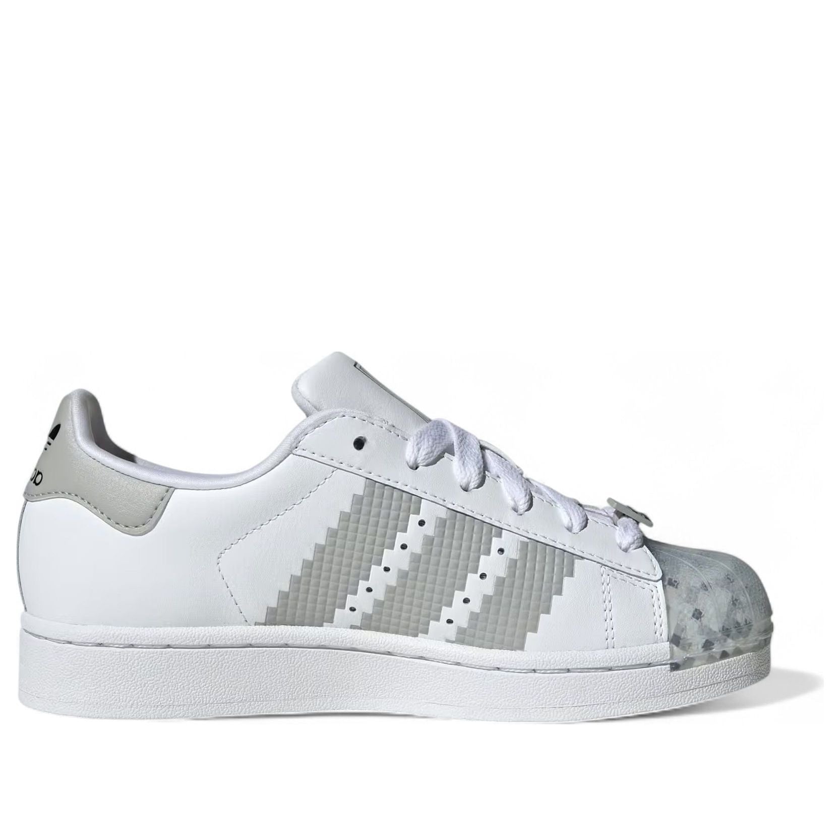 (GS) Adidas x Minecraft Superstar II 'Cloud White Grey' — фото 2