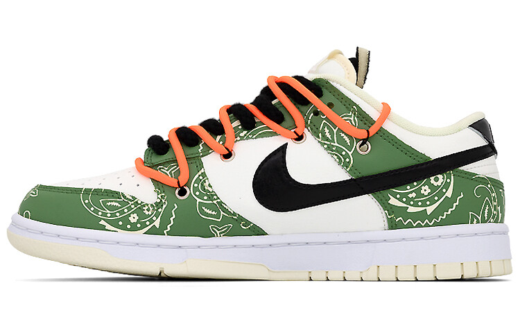 

Кроссовки Nike Dunk, зеленый/оранжевый