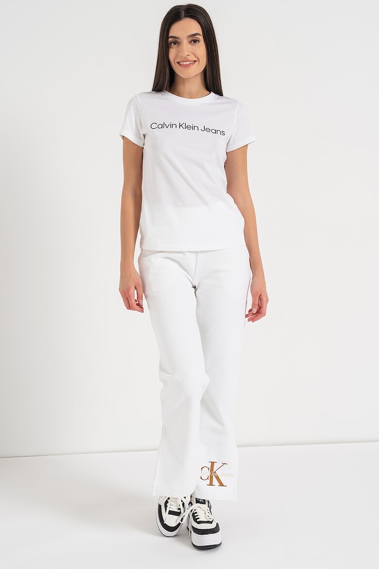 

Боди с овальным вырезом горловины Calvin Klein Jeans, белый