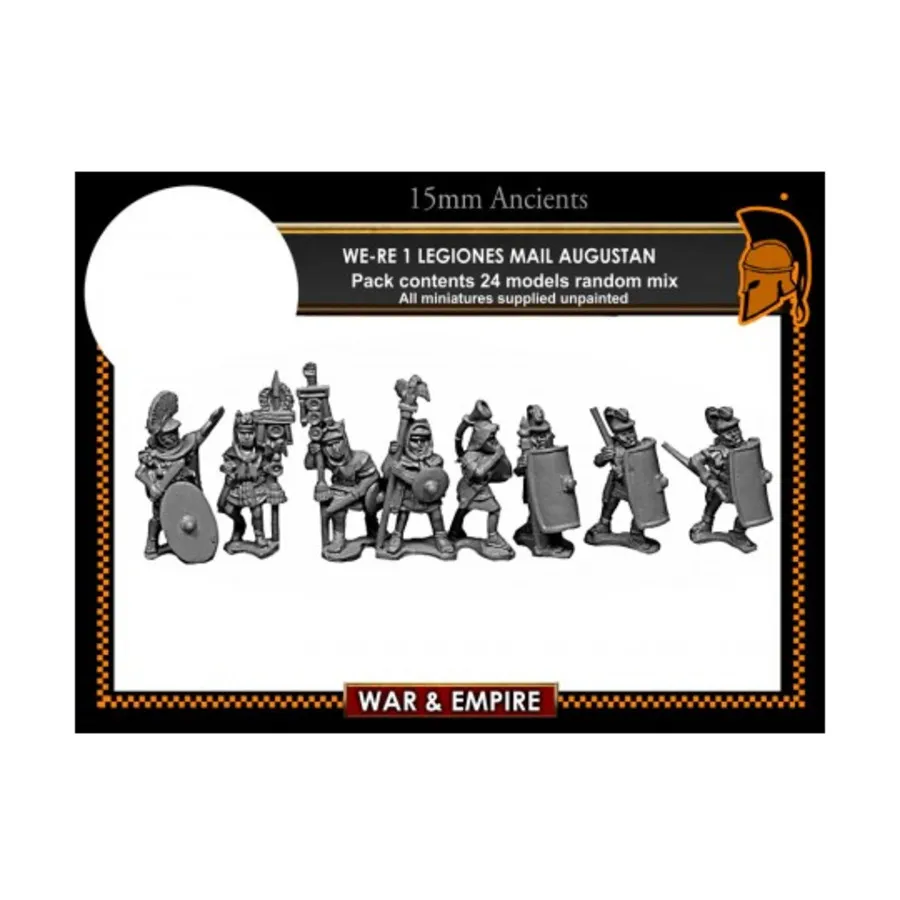

Легионес, Августан с кольчугой — ранний имперский, War & Empire - Ancients Miniatures - Late Roman (15mm)