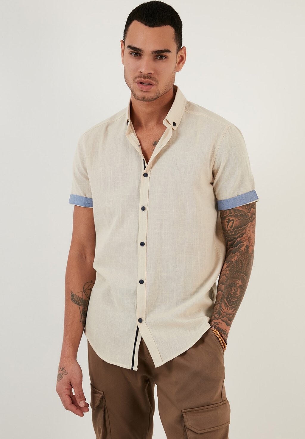 

Рубашка Regular Fit Buratti, цвет stone colored