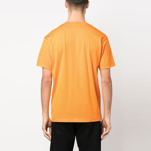 Футболка garment dyed logo t-shirt 'orange' Stone Island, оранжевый — фото 2